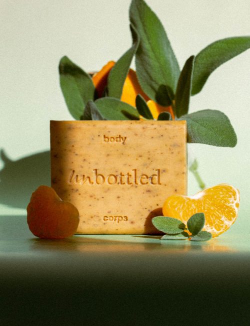 photo de gel douche sans bouteille Unbottled mandarine verveine