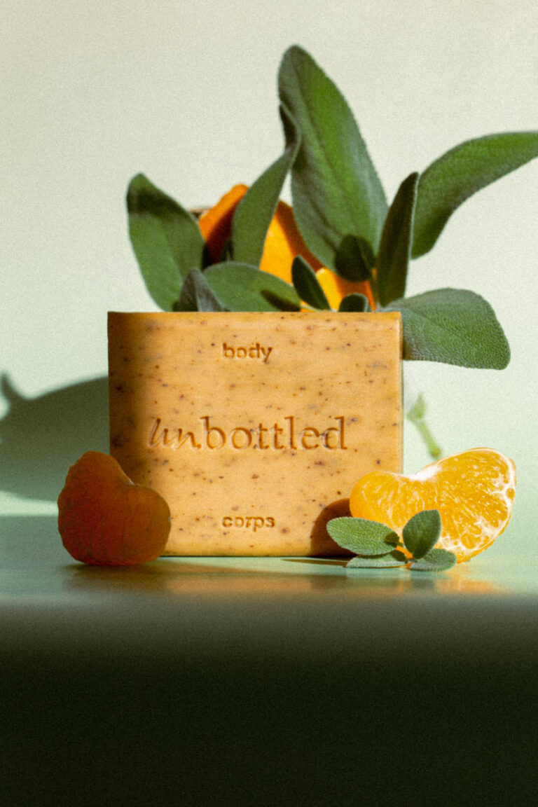 photo de gel douche sans bouteille Unbottled mandarine verveine